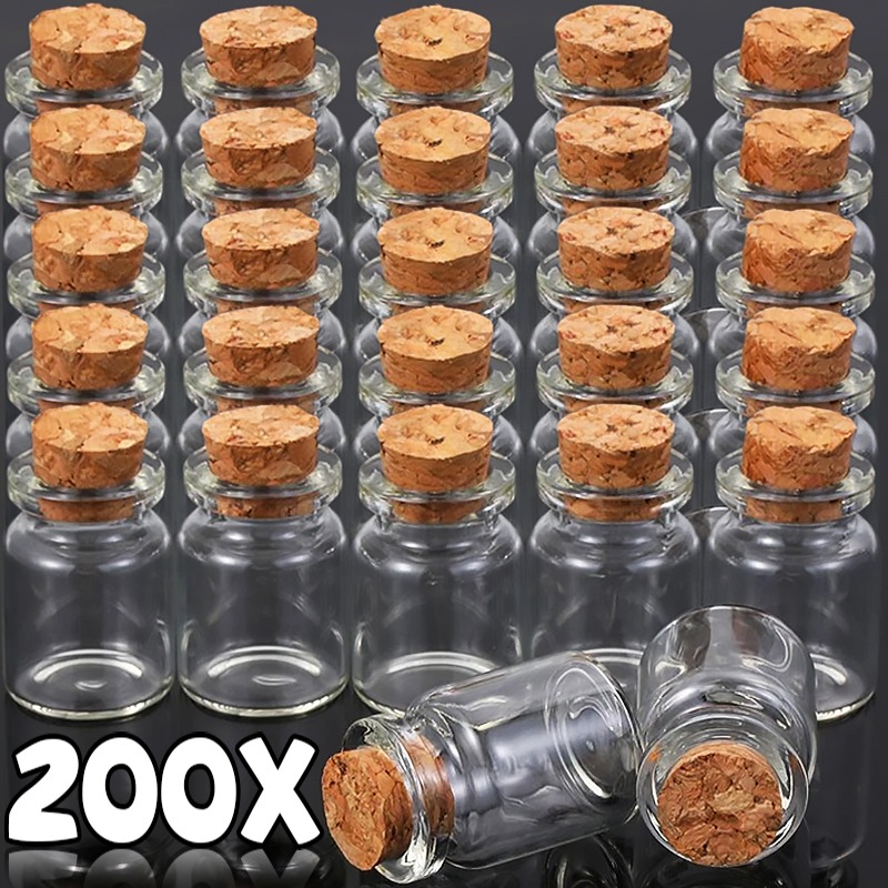 Candle Making Glass Jars - Wholesale Mini Glass Bottles with Cork