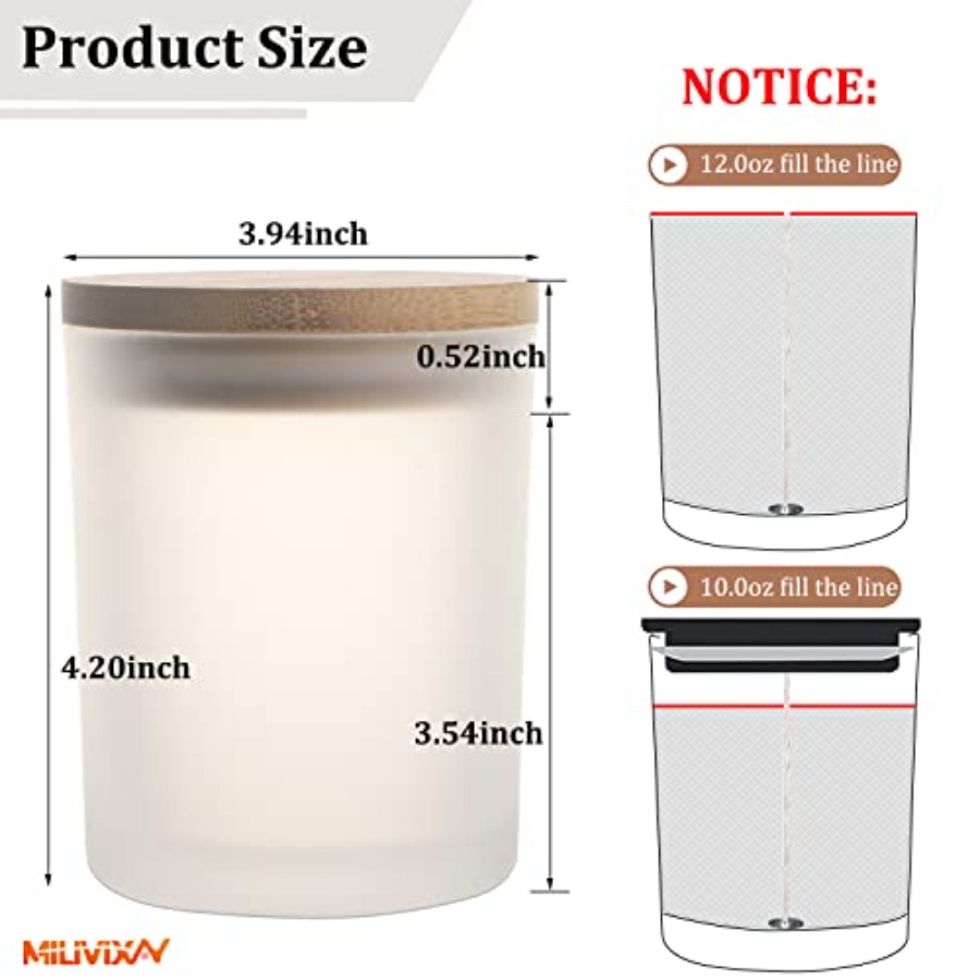 12 Pack 12 OZ Glass Candle Jar - Candle Making Glass Jars recensie en prijs