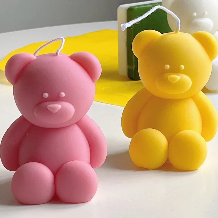 3D Cute Cartoon Bear Silicone  - Candle Making At Home recensie en prijs