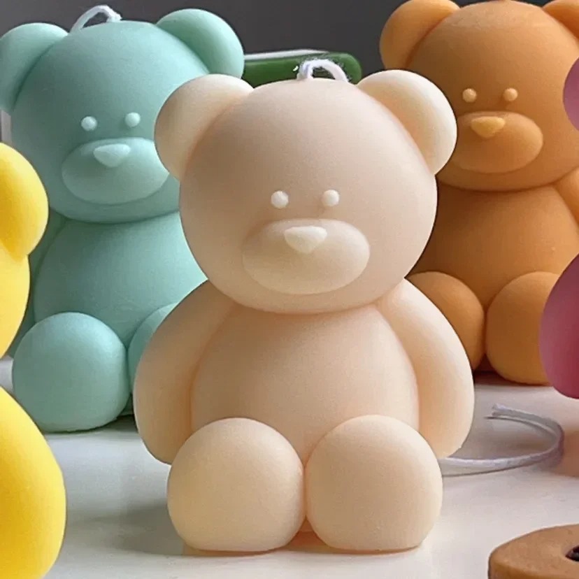 3D Cute Cartoon Bear Silicone  - Candle Making At Home recensie en prijs