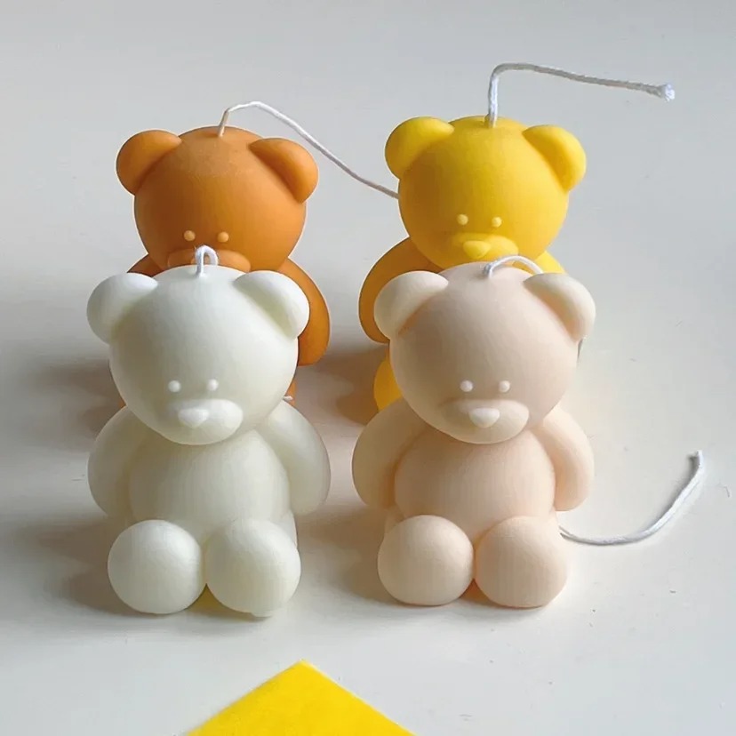 3D Cute Cartoon Bear Silicone  - Candle Making At Home recensie en prijs
