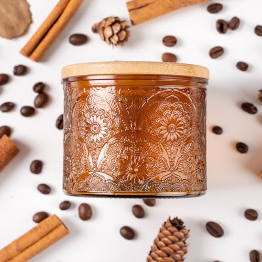 10 oz Embossed Glass Candle Co - Candle Making Glass Jars recensie en prijs
