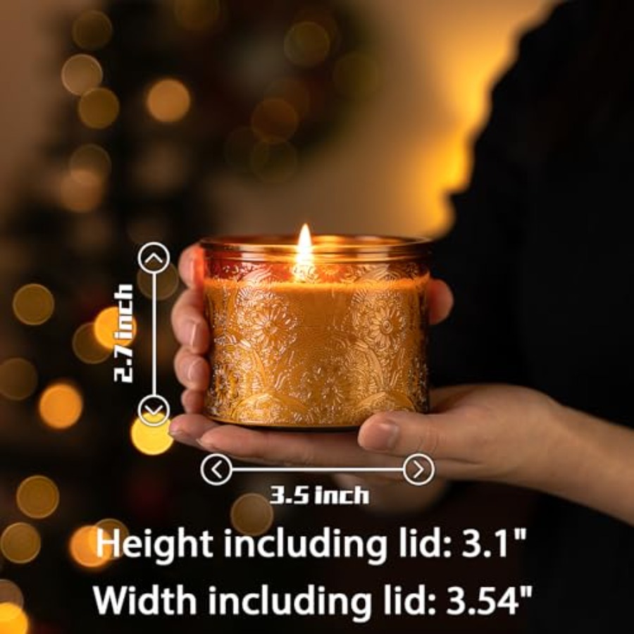 10 oz Embossed Glass Candle Co - Candle Making Glass Jars recensie en prijs