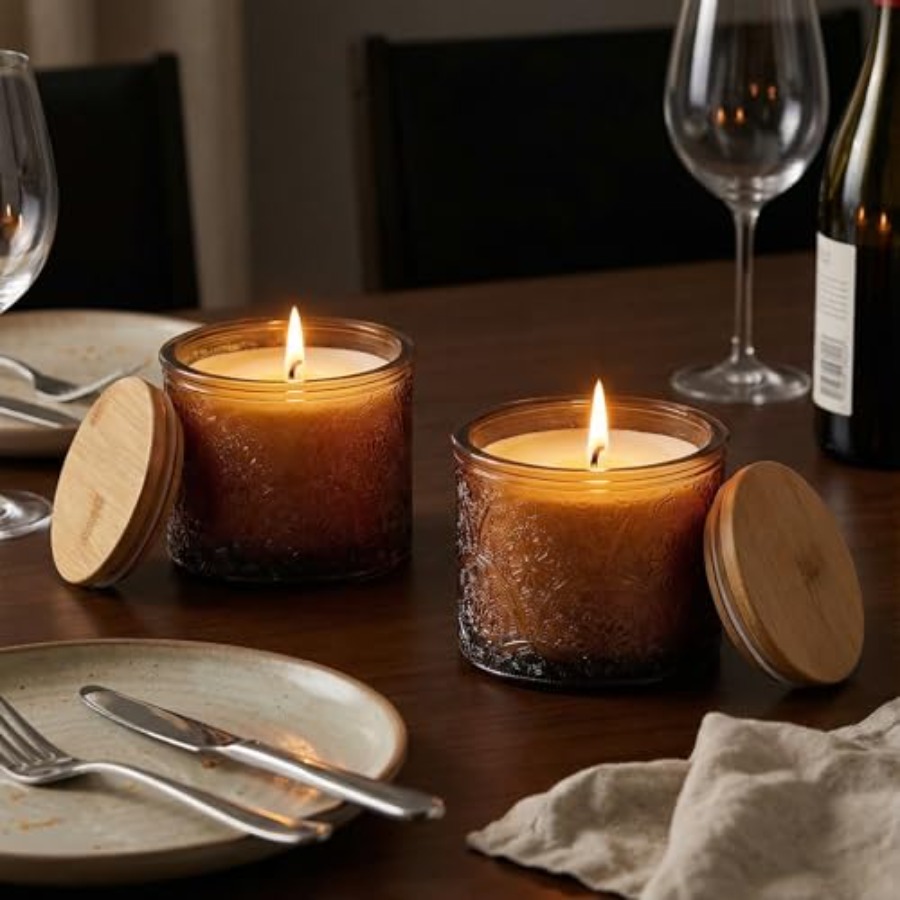 10 oz Embossed Glass Candle Co - Candle Making Glass Jars recensie en prijs