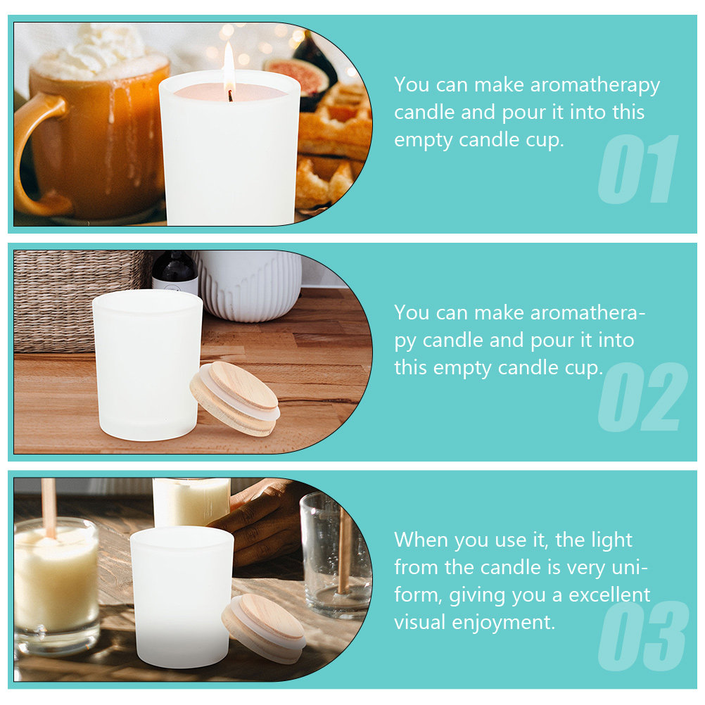 Empty Glass Jar with Wooden Li - Candle Making Homewood recensie en prijs
