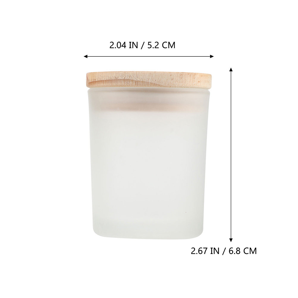 Empty Glass Jar with Wooden Li - Candle Making Homewood recensie en prijs