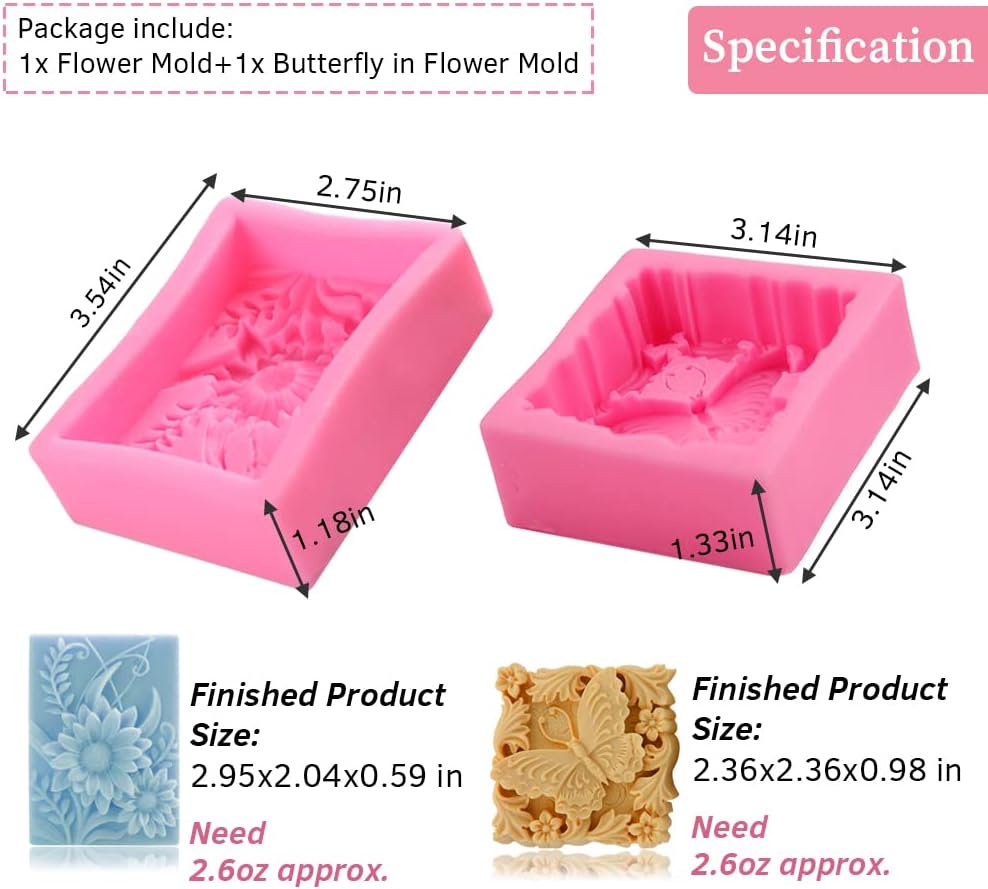 Silicone Soap Mold 3D Butterfl - Candle Making Bath recensie en prijs