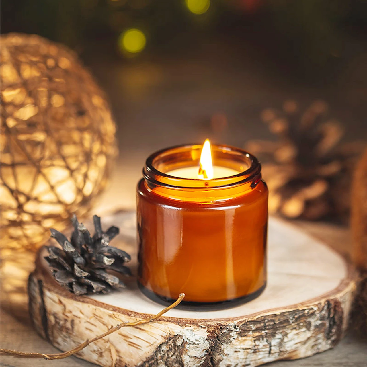 Glass Candle Jars, 4oz Amber R - Candle Making Glass Jars recensie en prijs