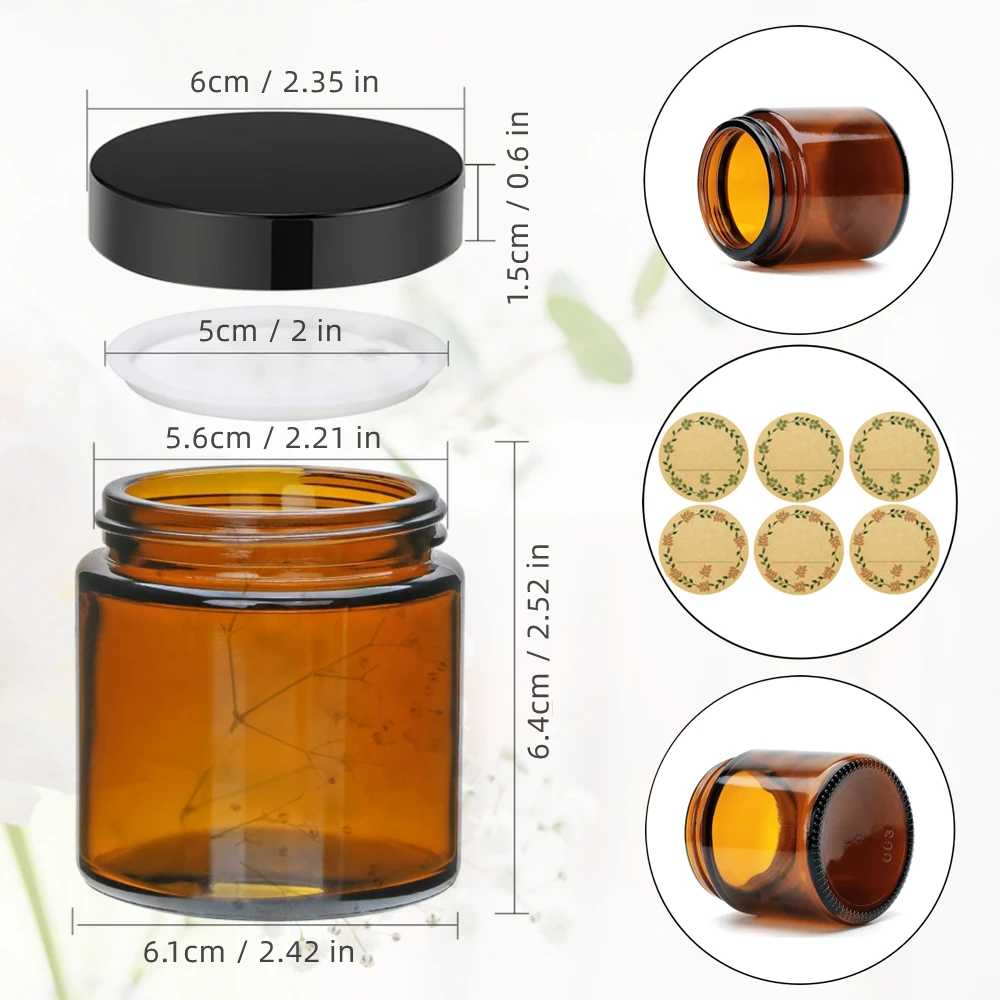 Glass Candle Jars, 4oz Amber R - Candle Making Glass Jars recensie en prijs