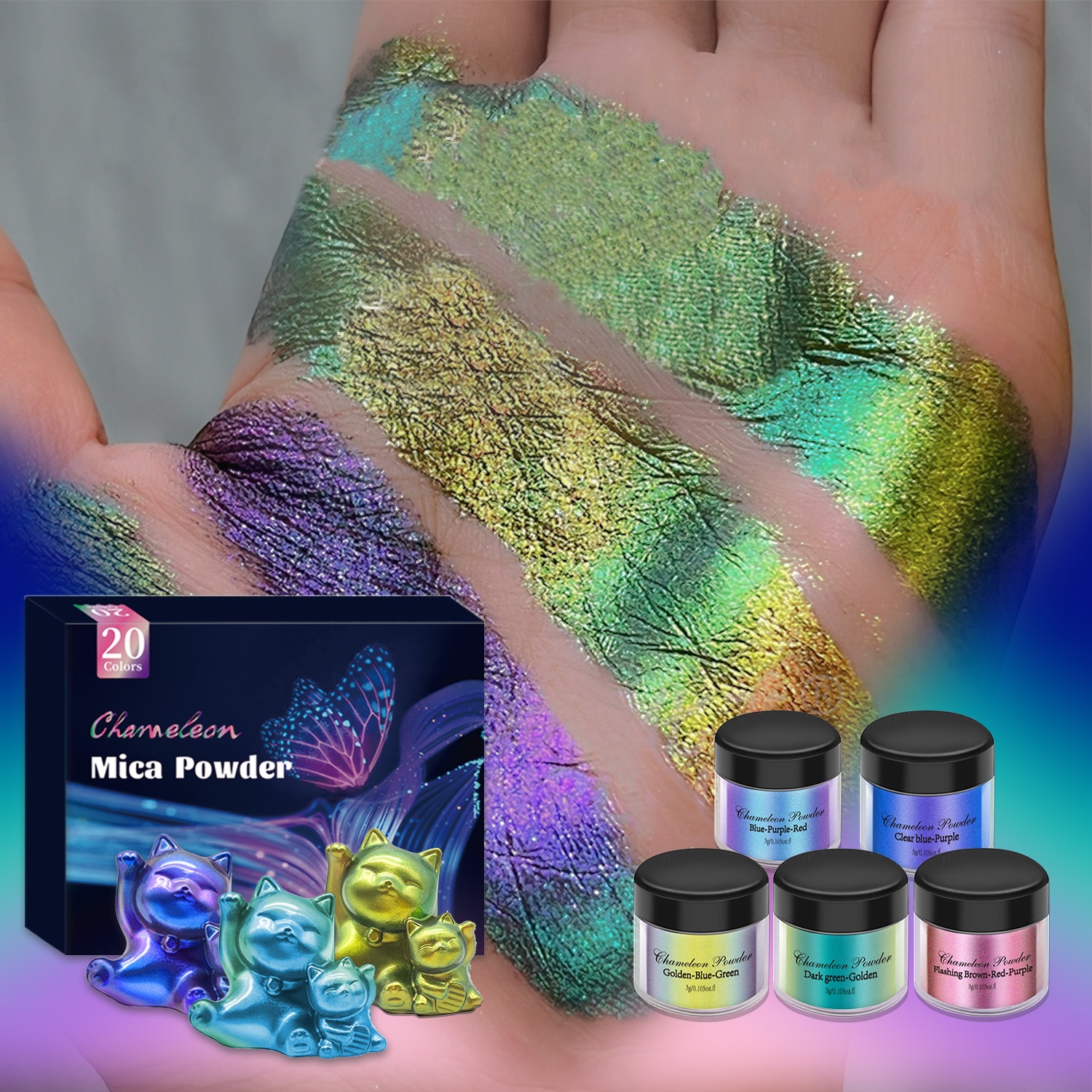 3g Chameleon Mica Powder Color - Candle Making Bath recensie en prijs