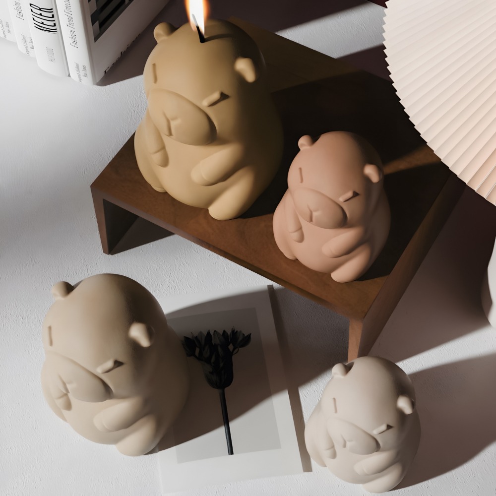 Standing Capybara Scent Candle - Candle Making Video recensie en prijs