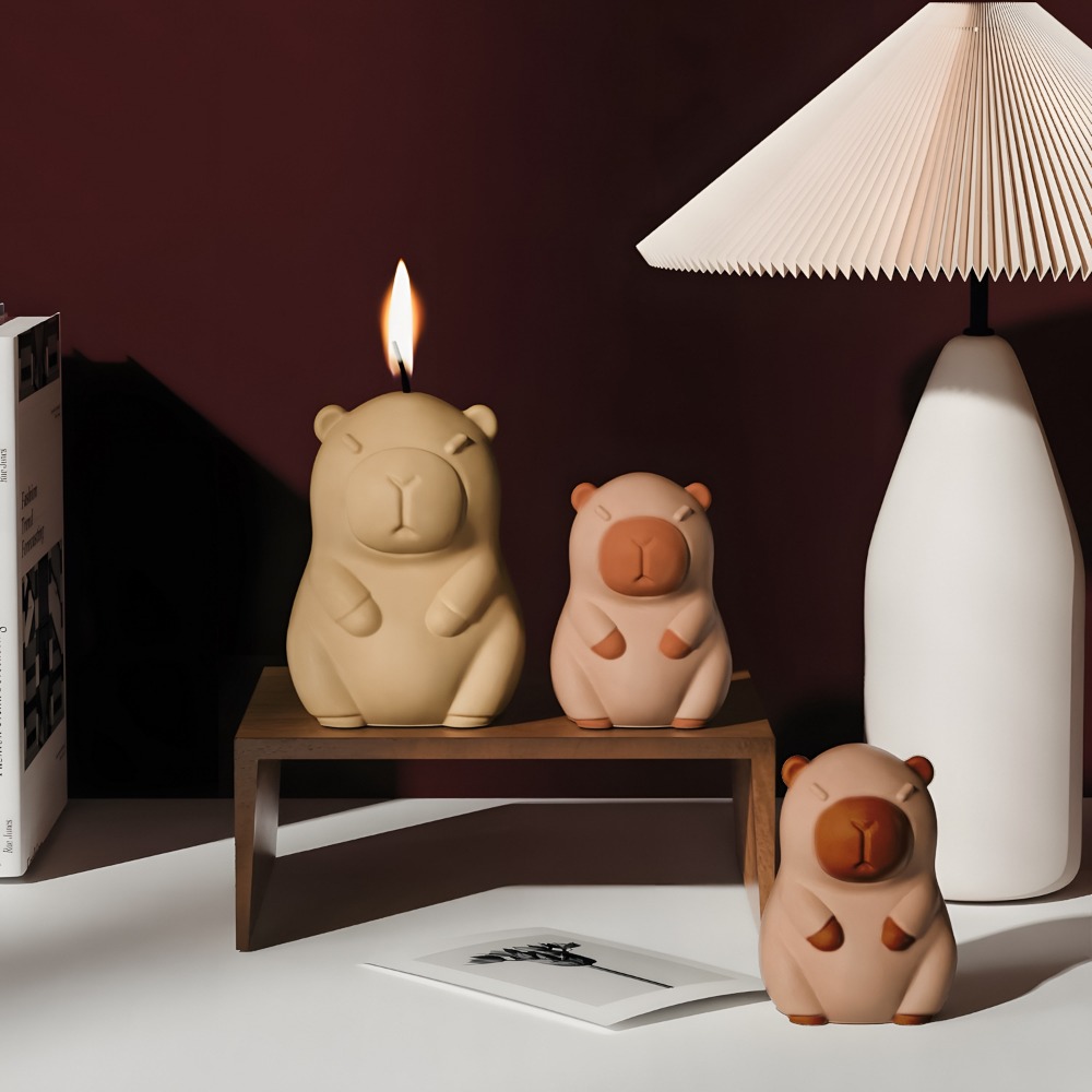 Standing Capybara Scent Candle - Candle Making Video recensie en prijs