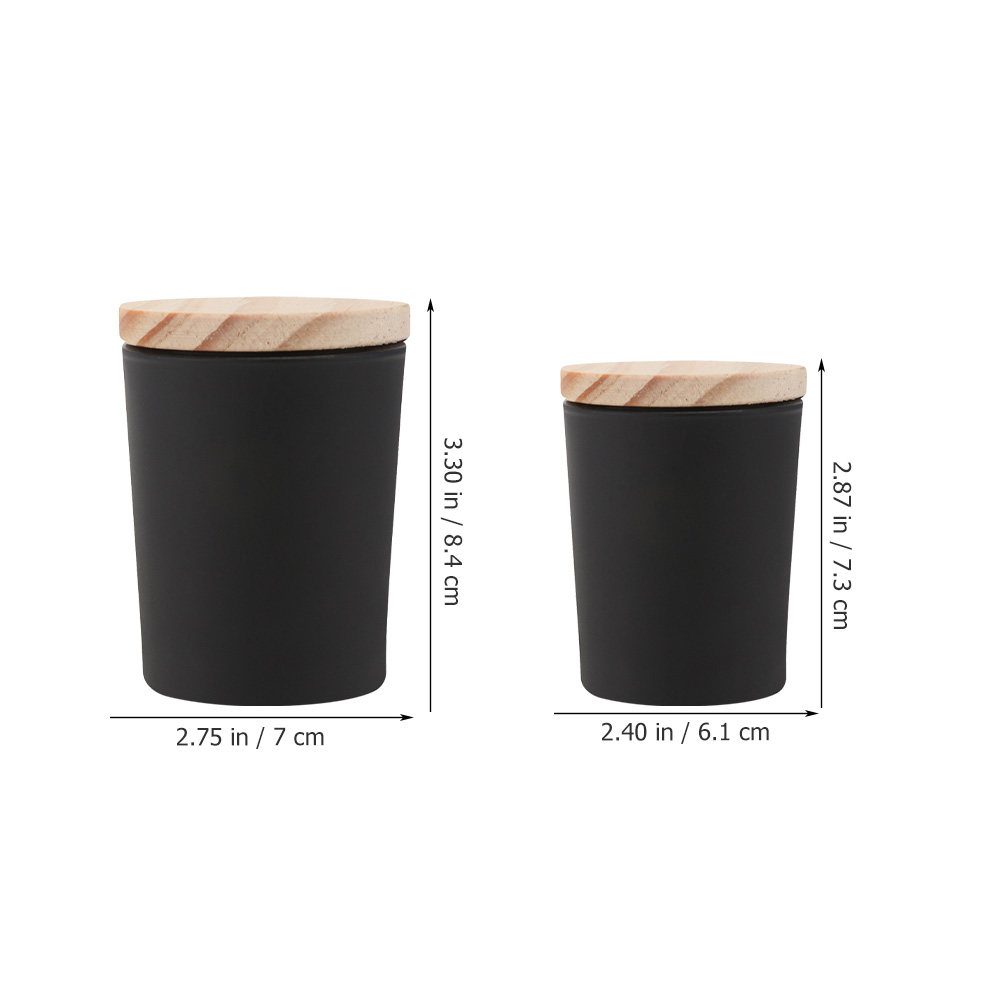 2Sets Glass Jars with Wooden L - Candle Making Homewood recensie en prijs