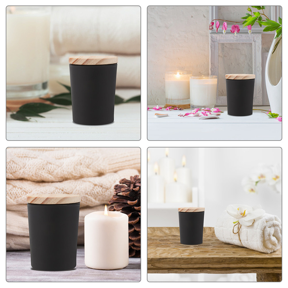 2Sets Glass Jars with Wooden L - Candle Making Homewood recensie en prijs