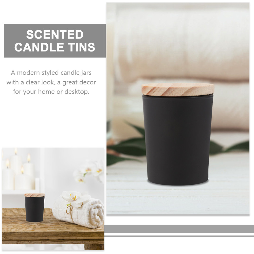 2Sets Glass Jars with Wooden L - Candle Making Homewood recensie en prijs