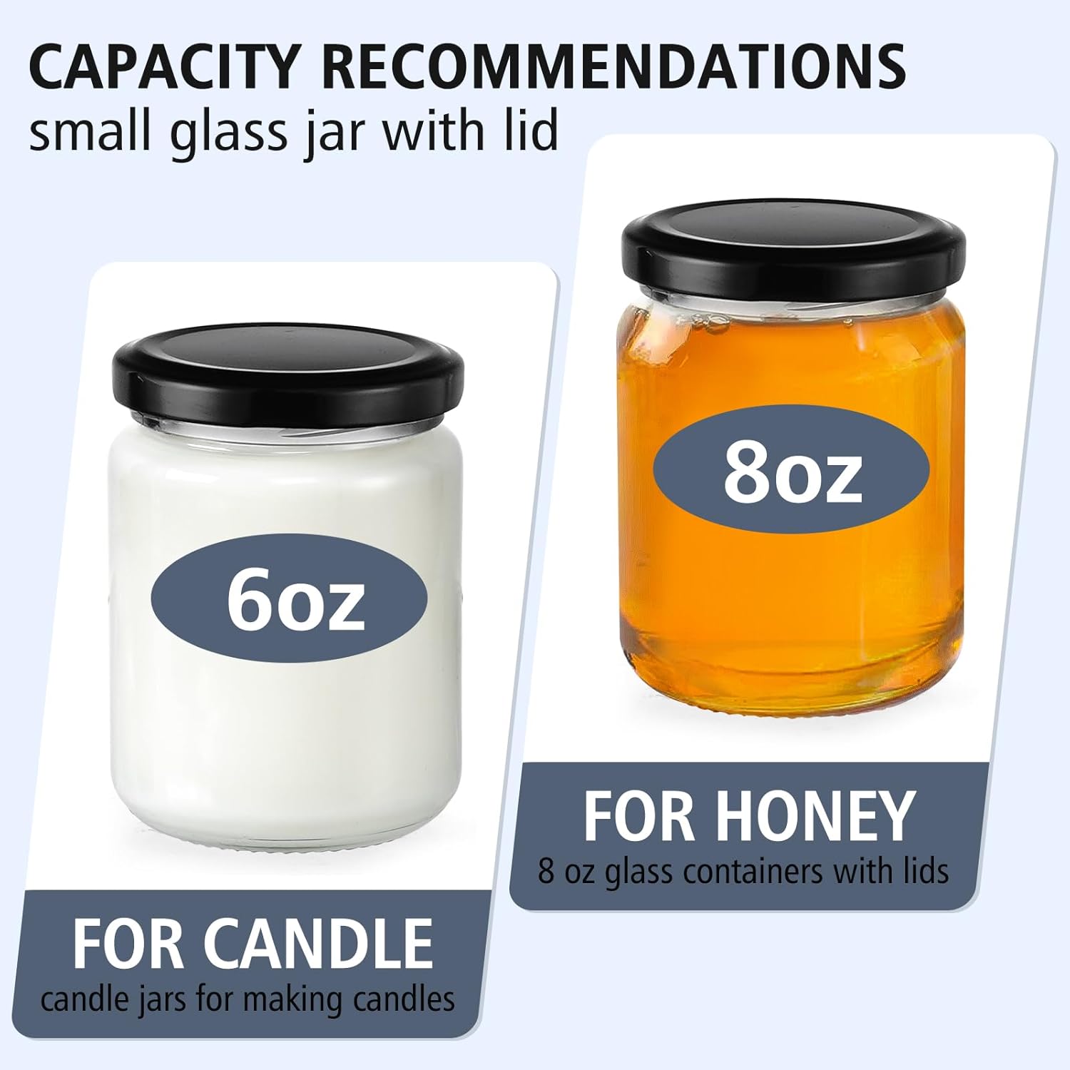 8 oz Small Glass Jars with Air - Candle Making Glass Jars recensie en prijs