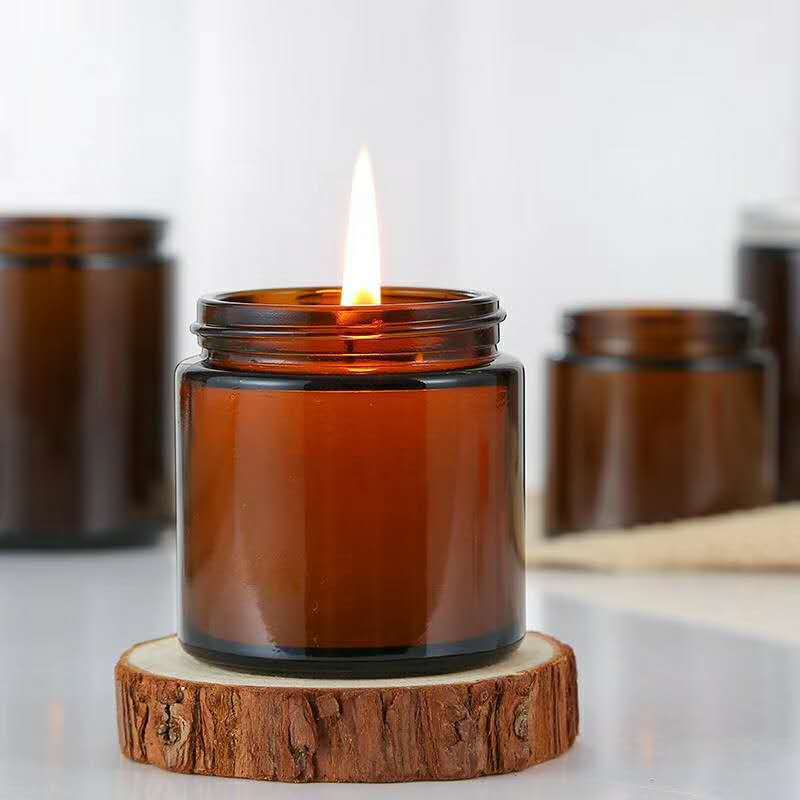 6pc 100/250ml Amber Glass Cand - Candle Making Glass Jars recensie en prijs