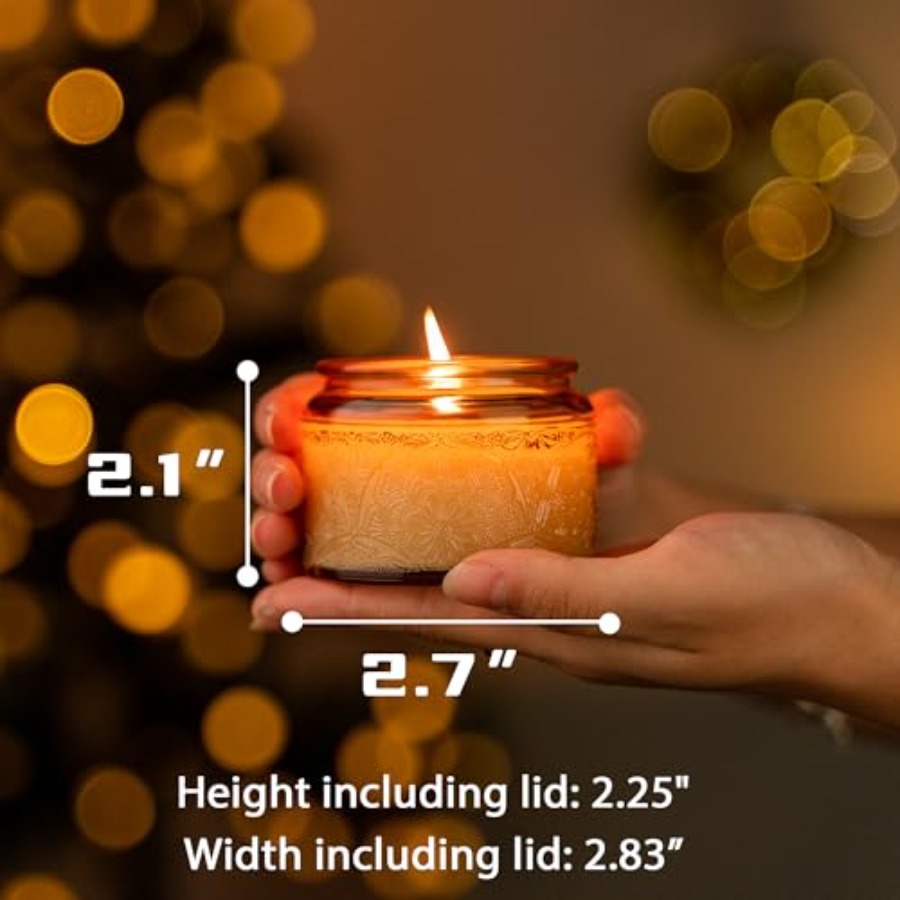 18-Pack 4oz Embossed Glass Can - Candle Making Glass Jars recensie en prijs