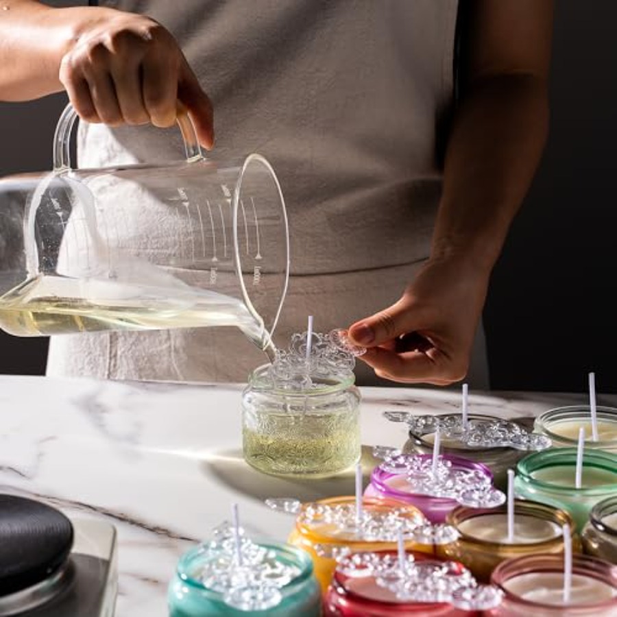 18-Pack 4oz Embossed Glass Can - Candle Making Glass Jars recensie en prijs