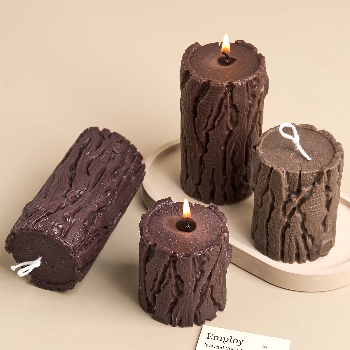 Wood Grain Cylindrical Silicon - Candle Making Homewood recensie en prijs