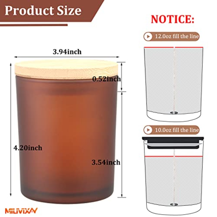 12 Pack 12 OZ Glass Candle Jar - Candle Making Glass Jars recensie en prijs
