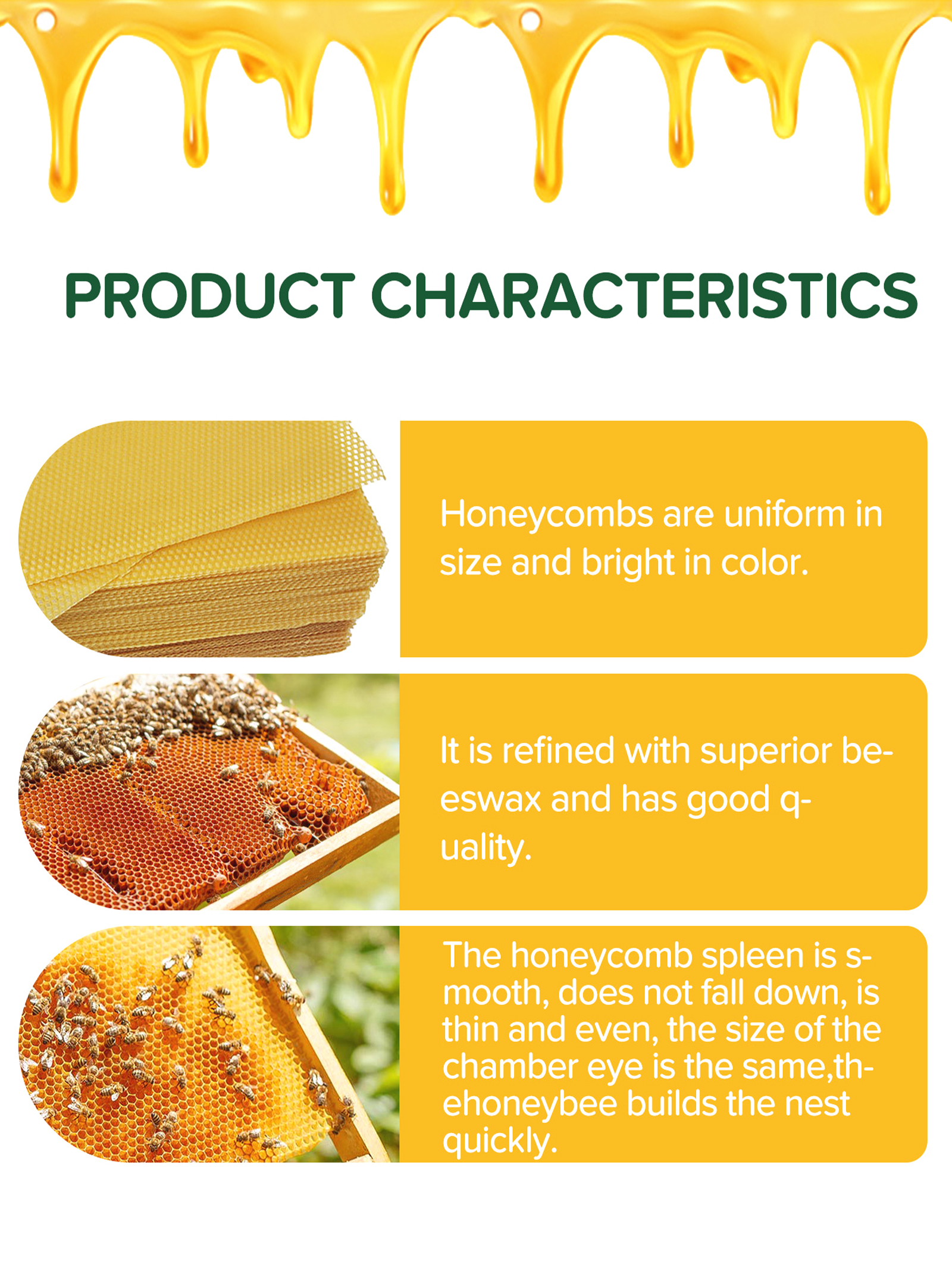 10Pcs Natural Honeycomb Bee Wa - Candle Making Video recensie en prijs
