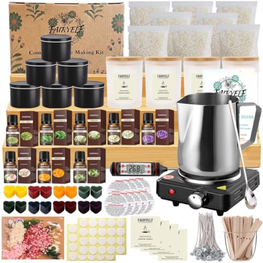 Premium Candle Making Kit with - Candle Making Glass Jars recensie en prijs
