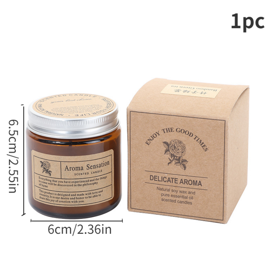 1pc Brown Glass Cup Aromathera - Candle Making Glass Jars recensie en prijs