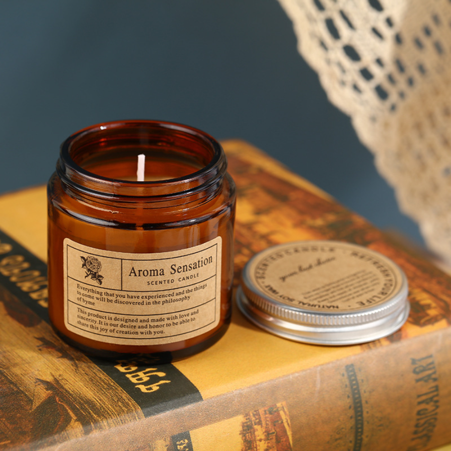 1pc Brown Glass Cup Aromathera - Candle Making Glass Jars recensie en prijs