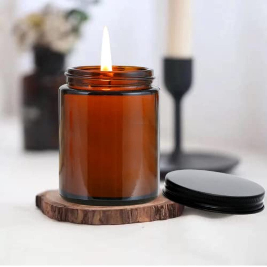 8oz Amber Candle Jars Set of 3 - Candle Making Glass Jars recensie en prijs