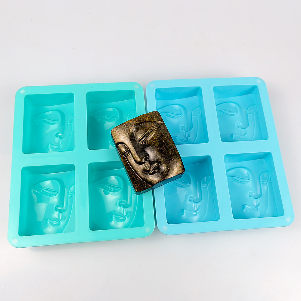 4 Holes Buddha Portrait Soap M - Candle Making Video recensie en prijs